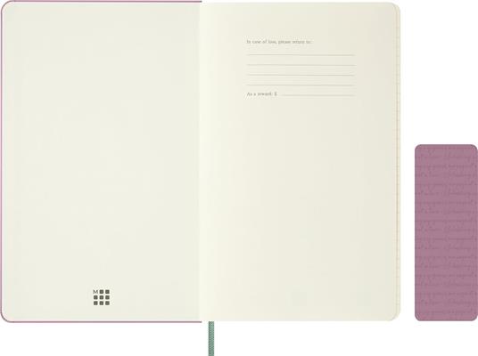 Taccuino Moleskine grande a righe  Copertina rigida  Rosa Majestic - 3
