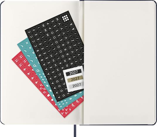 Agenda Moleskine 12 mesi giornaliera large blu rigida - 5