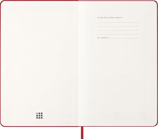 Agenda Moleskine 12 mesi giornaliera large rossa rigida - 2