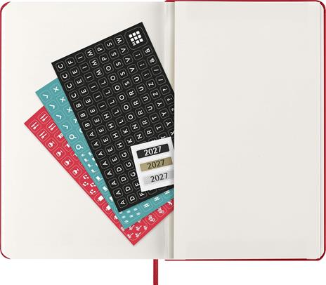 Agenda Moleskine 12 mesi giornaliera large rossa rigida - 5