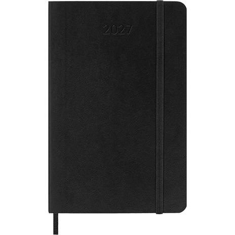 Agenda Moleskine 2027 12 mesi giornaliera pocket nera morbida