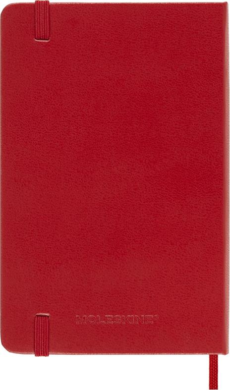 Agenda Moleskine 12 mesi settimanale notebook pocket rossa rigida - 6