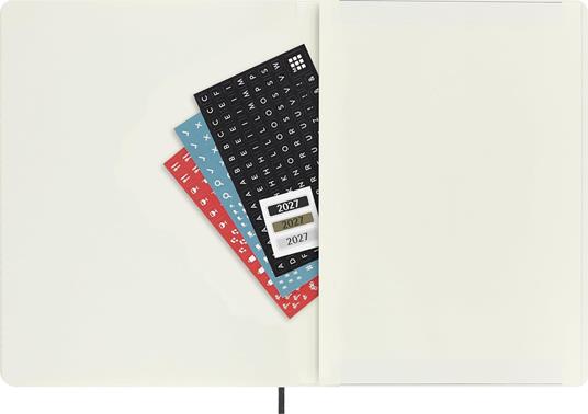 Agenda Moleskine 2027 12 mesi settimanale notebook XL nera morbida - 5