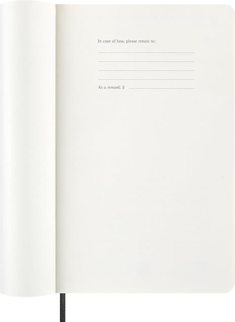 Agenda Moleskine 2027 12 mesi settimanale orizzontale large nera morbida - 2