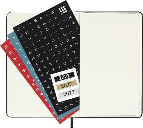 Agenda Moleskine 2027 12 mesi settimanale verticale pocket nera rigida - 5