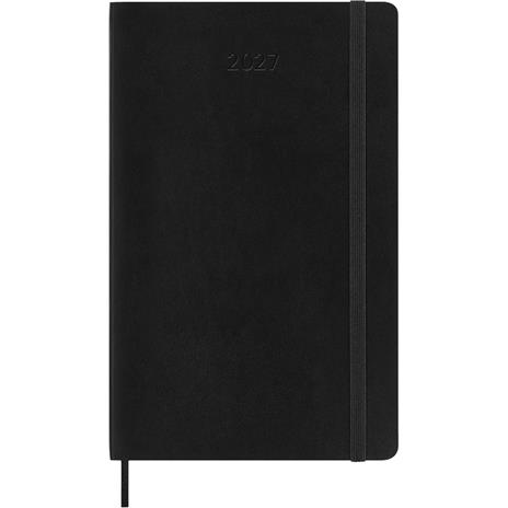 Agenda Moleskine 2027 12 mesi mensile large nera morbida