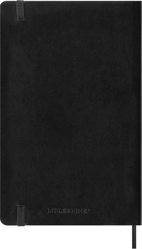 Agenda Moleskine 2027 12 mesi mensile large nera morbida - 6