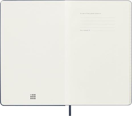 Agenda Moleskine 18 mesi settimanale notebook large blu rigida - 3