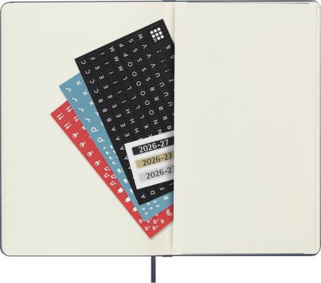 Agenda Moleskine 18 mesi settimanale notebook large blu rigida - 6