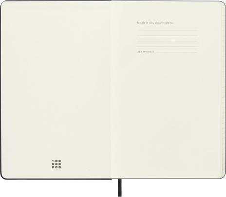 Agenda Moleskine 18 mesi settimanale notebook large nera rigida - 3