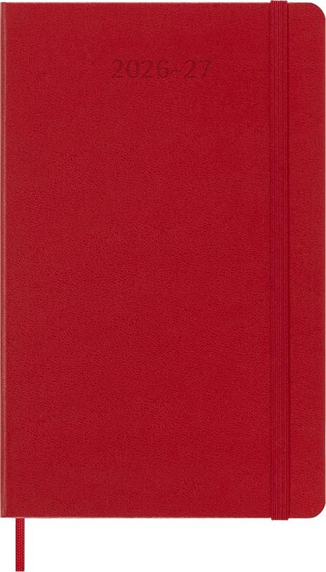 Agenda Moleskine 18 mesi settimanale notebook large rossa rigida - 2