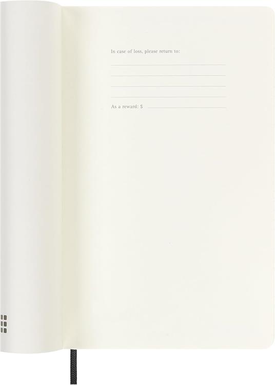 Agenda Moleskine 18 mesi settimanale notebook large nera morbida - 3