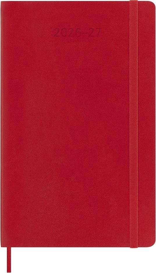 Agenda Moleskine 18 mesi settimanale notebook large rossa morbida - 2