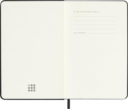 Agenda Moleskine 18 mesi settimanale notebook pocket nera rigida - 3