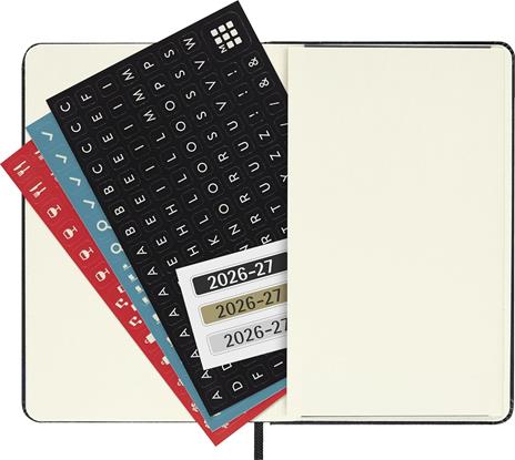 Agenda Moleskine 18 mesi settimanale notebook pocket nera rigida - 6