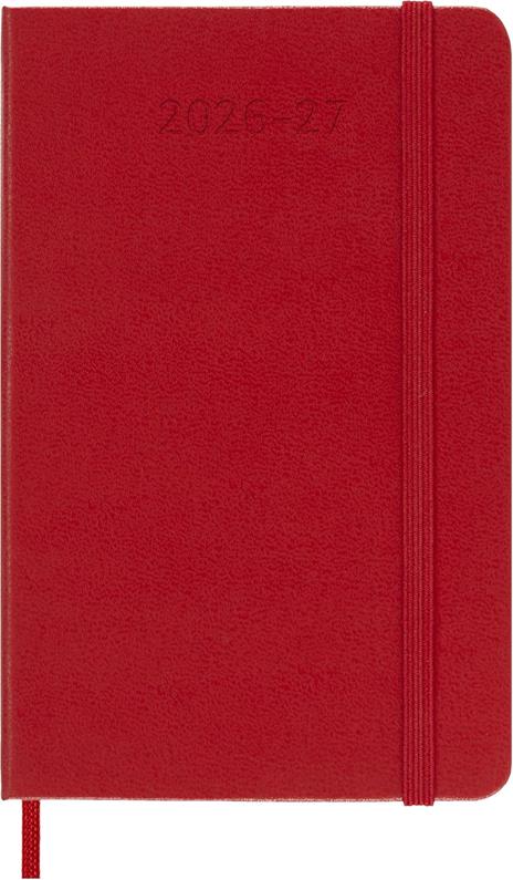 Agenda Moleskine 18 mesi settimanale notebook pocket rossa rigida - 2