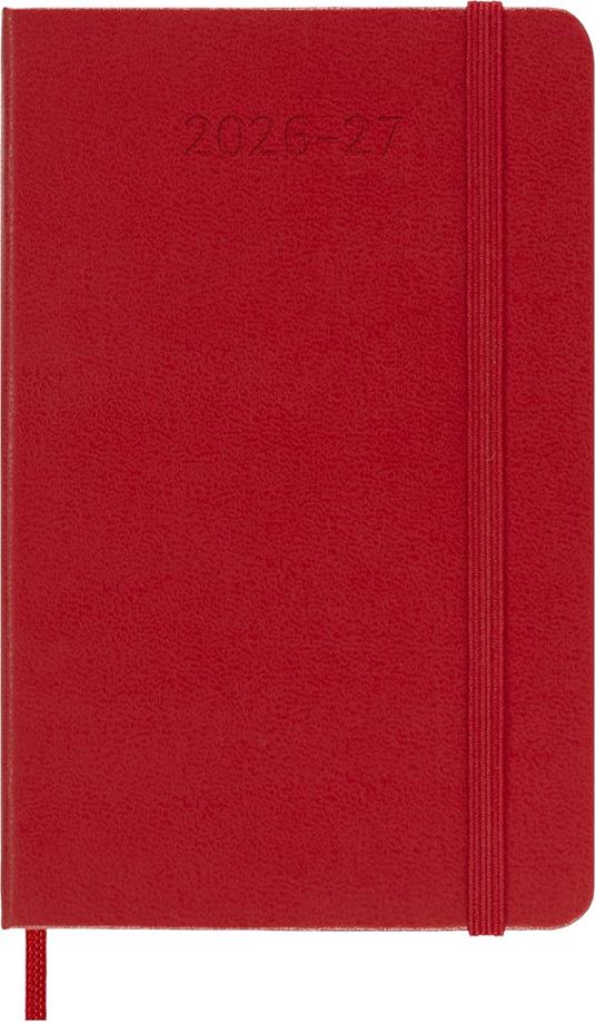 Agenda Moleskine 18 mesi settimanale notebook pocket rossa rigida - 2