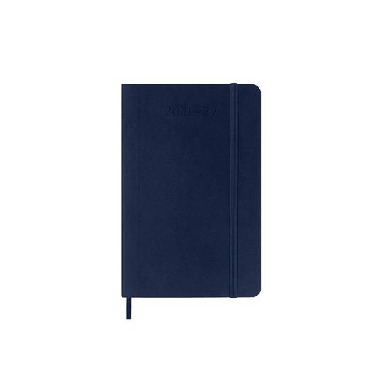 Agenda Moleskine 18 mesi settimanale notebook pocket blu morbida
