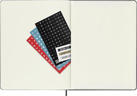 Agenda Moleskine 18 mesi settimanale notebook XL nera rigida - 6