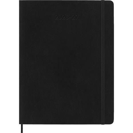 Agenda Moleskine 18 mesi settimanale notebook XL nera morbida