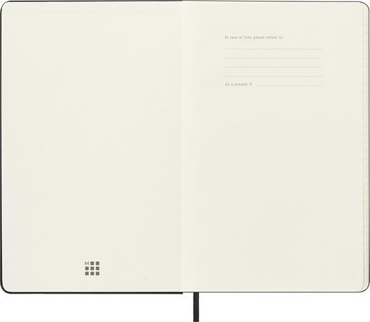 Agenda Moleskine 18 mesi settimanale orizzontale large nera rigida - 5