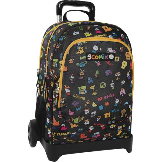 Zaino Organizzato Trolley Staccabile Allover Scomix