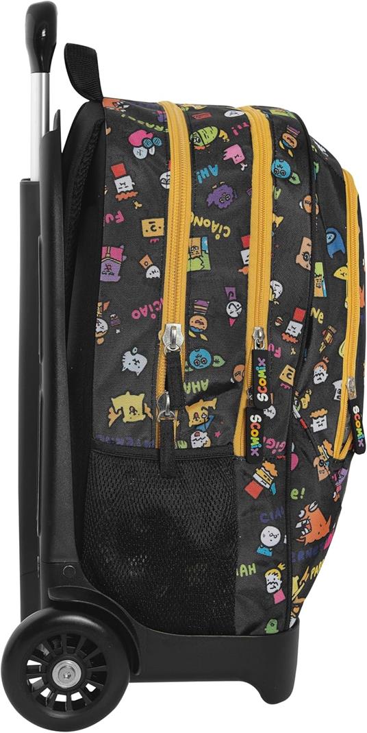Zaino Organizzato Trolley Staccabile Allover Scomix - 4
