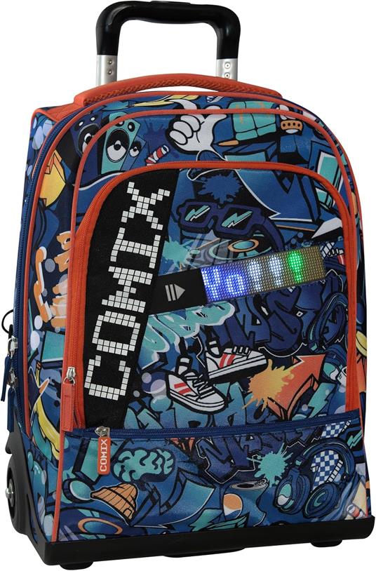 Zaino Trolley con zip e scomparti Comix Ul. Bright Jam Boy - 2