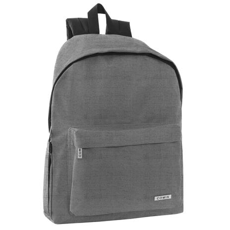Zaino americano monocolore grigio Comix