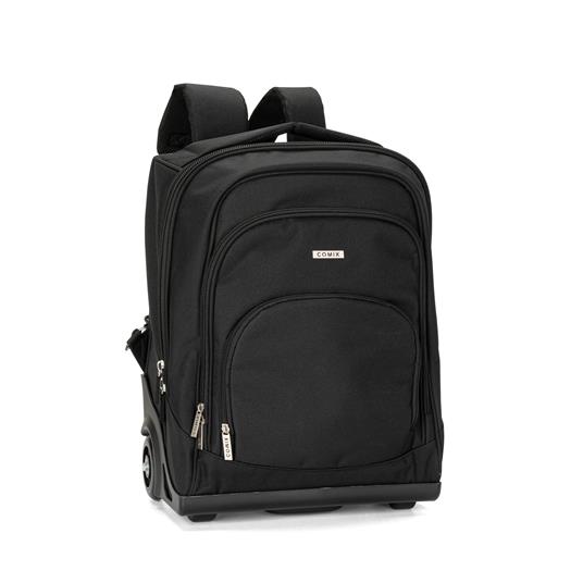 Zaino trolley premium monocolore Nero Comix