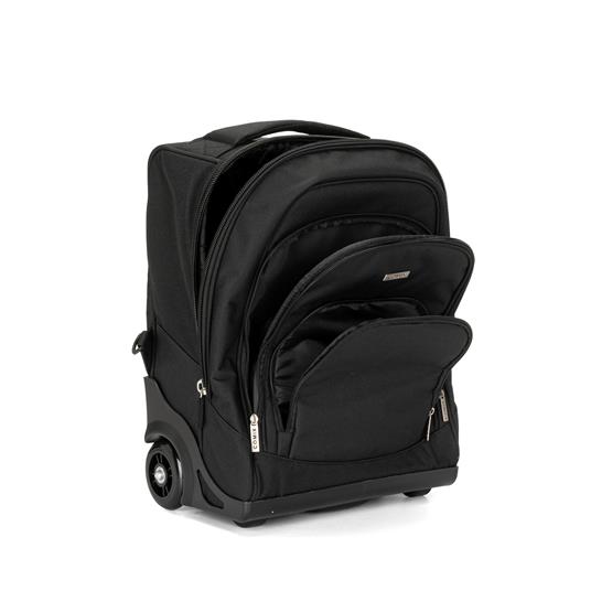 Zaino trolley premium monocolore Nero Comix - 2