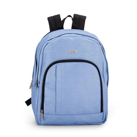 Zaino Scuola per Bambini e Ragazzi, Tasca Frontale, Spallacci Regolabili, azzurro Comix - 32x43Hx23 cm
