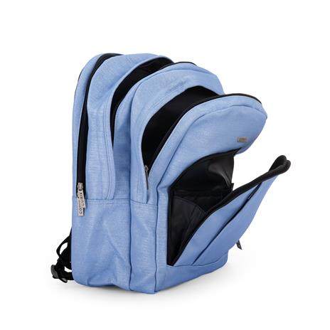 Zaino Scuola per Bambini e Ragazzi, Tasca Frontale, Spallacci Regolabili, azzurro Comix - 32x43Hx23 cm - 2