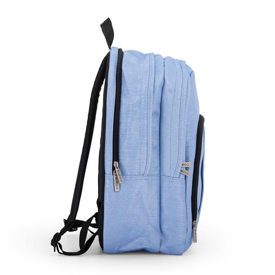 Zaino Scuola per Bambini e Ragazzi, Tasca Frontale, Spallacci Regolabili, azzurro Comix - 32x43Hx23 cm - 3