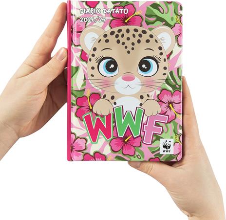 Diario 2026-2027 WWF Illustrato standard 12 mesi - Leopardo - 2