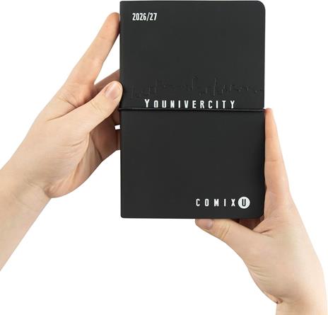 Agenda 2026-2027 Comix U Younivercity settimanale 13 mesi Medium - Black White - 2