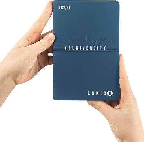 Agenda 2026-2027 Comix U Younivercity settimanale 13 mesi Medium - Blu - 2