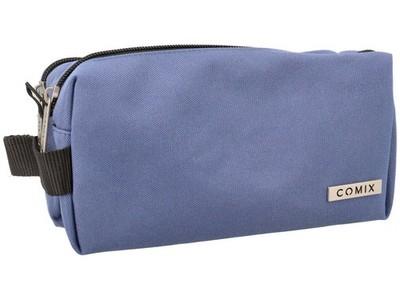 Astuccio 2 Zip Comix Monocolore Dusty Blue