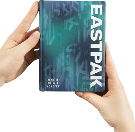 Diario 2026-2027 datato 13 mesi Medium Eastpak Letterdye Blue - 2