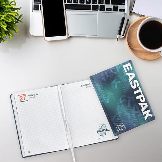 Diario 2026-2027 datato 13 mesi Medium Eastpak Letterdye Blue - 6
