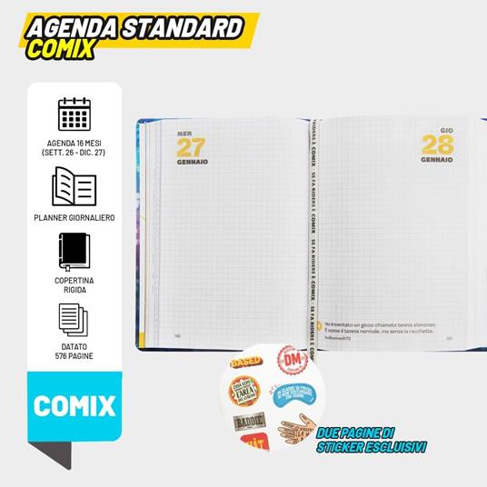 Agenda 2026-2027 Comix 16 mesi Standard Fireflies - 4