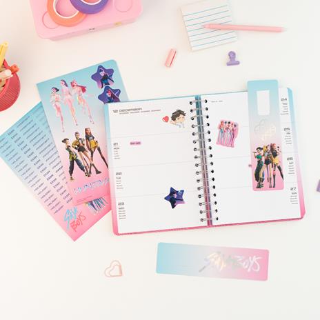 Agenda scolastica 2026-2027 12 mesi settimanale Kpop D. Hunters - 5