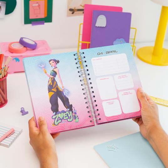 Agenda scolastica 2026-2027 12 mesi settimanale Kpop D. Hunters - 6