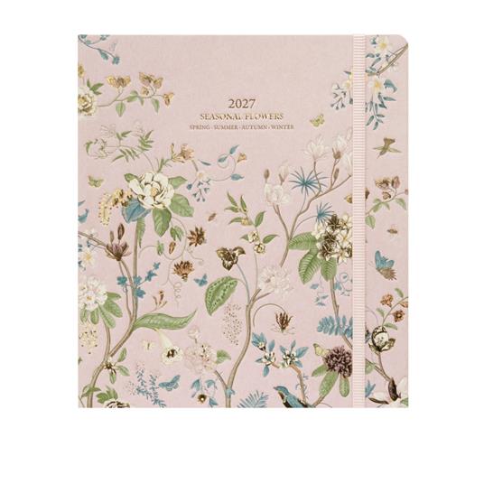 Agenda 2026-2027 17 mesi settimanale Seasonal Flowers