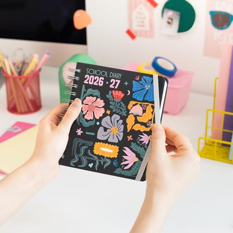 Diario scolastico 2026-2027 11 mesi giornaliero Floral Cub - 3