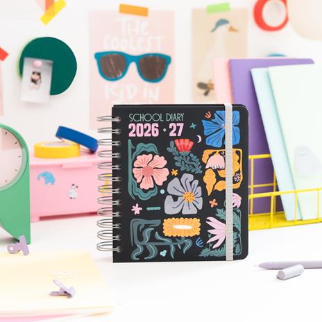 Diario scolastico 2026-2027 11 mesi giornaliero Floral Cub - 7