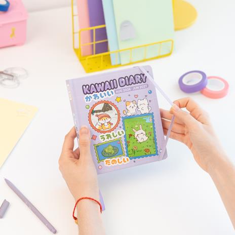 Diario scolastico 2026-2027 11 mesi giornaliero Kawaii - 3