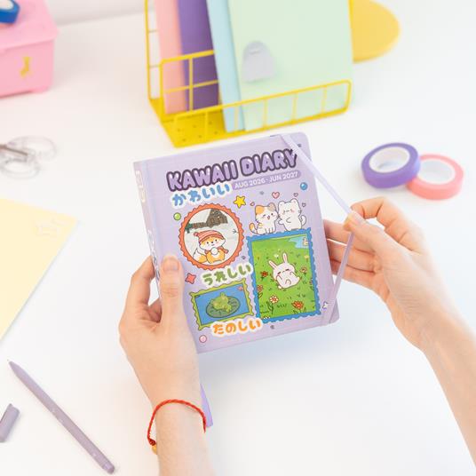 Diario scolastico 2026-2027 11 mesi giornaliero Kawaii - 3