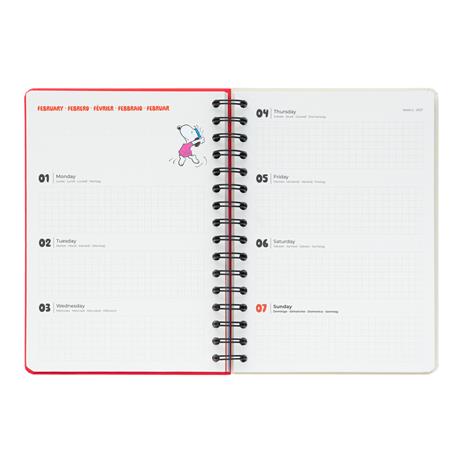 Diario scolastico 2026-2027 12 mesi settimanale A5 Snoopy - 10