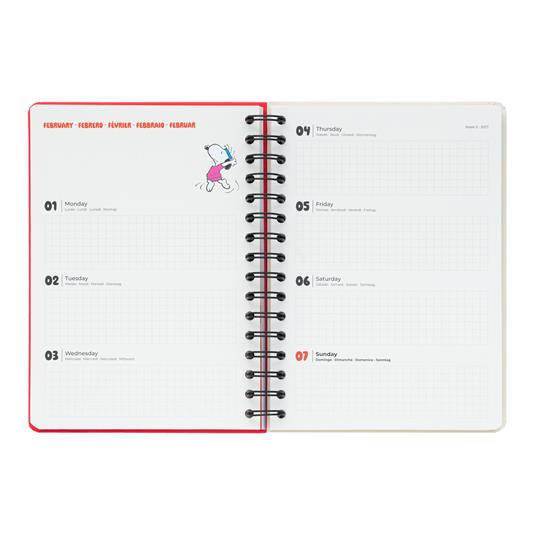 Diario scolastico 2026-2027 12 mesi settimanale A5 Snoopy - 10